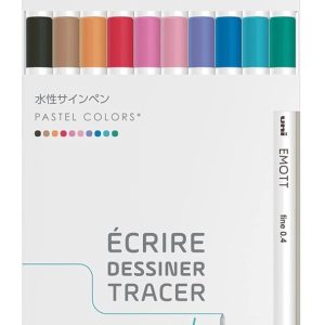 Feutres Pastel Emott – 10 Couleurs 0,4mm